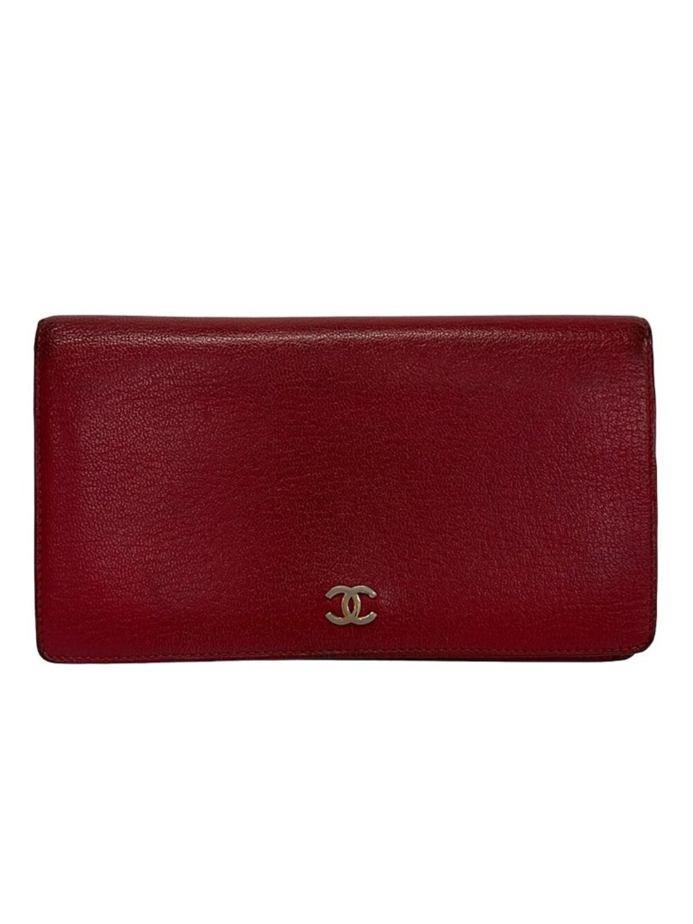 Chanel Wallet Red Leather